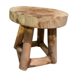 Solid wooden stool