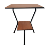 Vintage side table double tubular tops