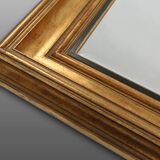 Timeless gilded mirror by Deknudt, Belgium in wood, Belgium ca. 1960