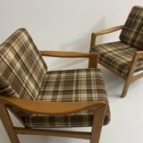 Vintage teak armchairs