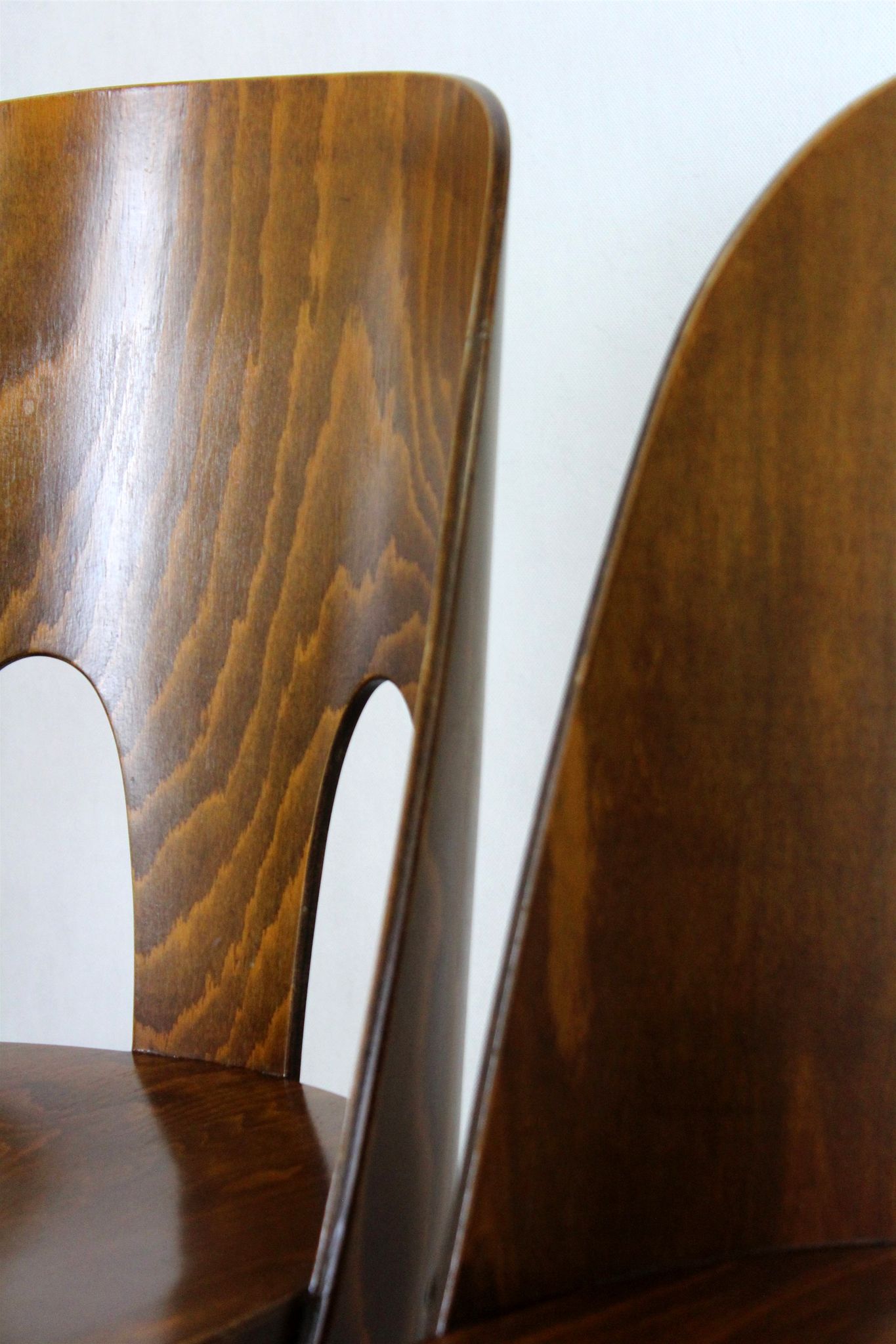 Wooden chairs by Oswald Haerdtl for Ton, 1950