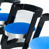 Set of 6 Chairs by Willy Rizzo for Mario Sabot, Italy, 1970s - New Upholstery