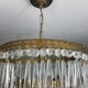 Lustre 2 rangs pampilles de cristal
