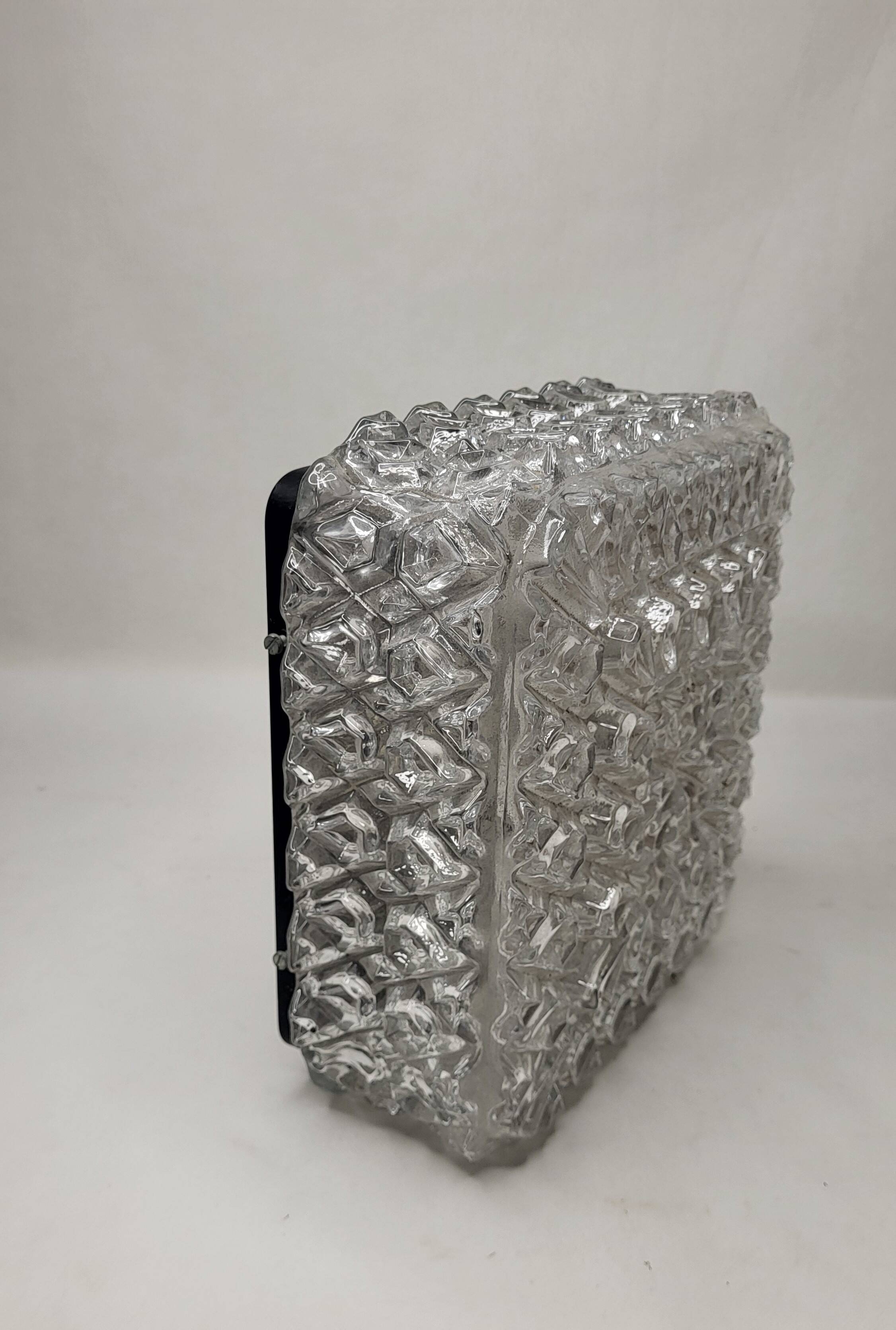 Ceiling / Wall lamp Glashutte Limburg 1960's