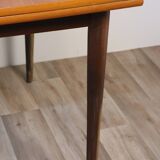 Extendable Scandinavian teak meal table around 1960