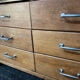 Notary furniture with wooden curtain