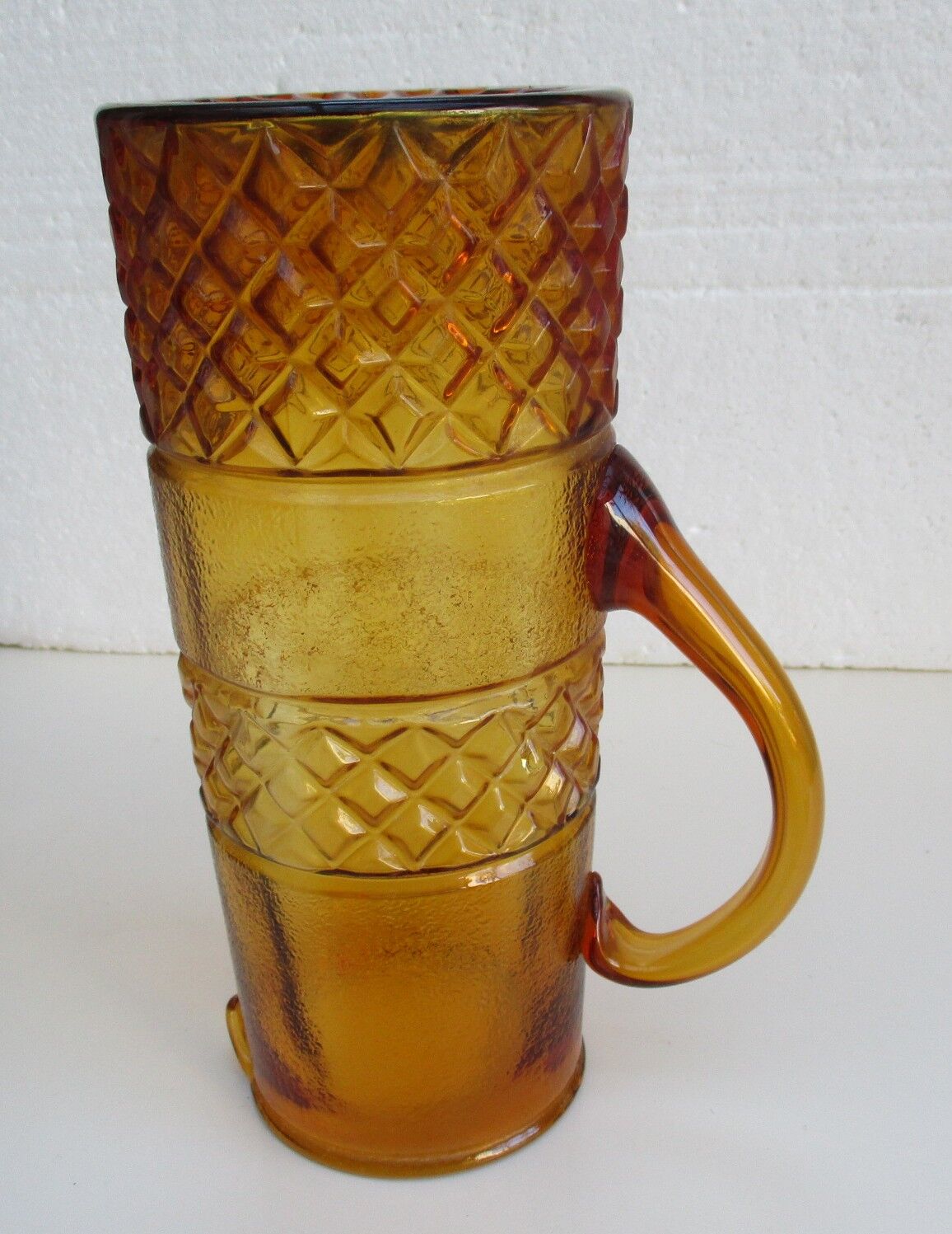 Vintage pitcher – amber glass