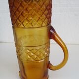 Vintage pitcher – amber glass