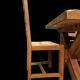 Table de ferme brutaliste avec ces 8 chaises