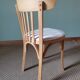 Chaises bistrot bouclette blanche