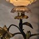 brass and pewter floral lamp 1900 art nouveau murano tulip 37x16