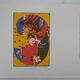 Vassily kandinsky : cavalier onirique - gravure sur bois