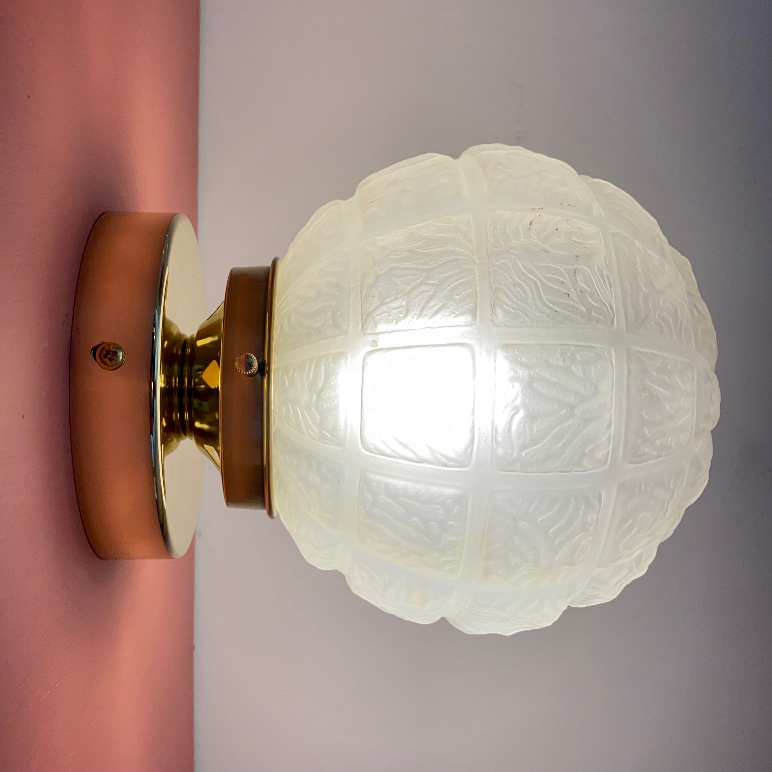 Wall lamp vintage art deco globe