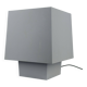 Grey metal cubic design lamp, coloured filters and Japanese signature.