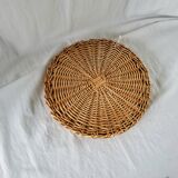 Vintage rattan mirror