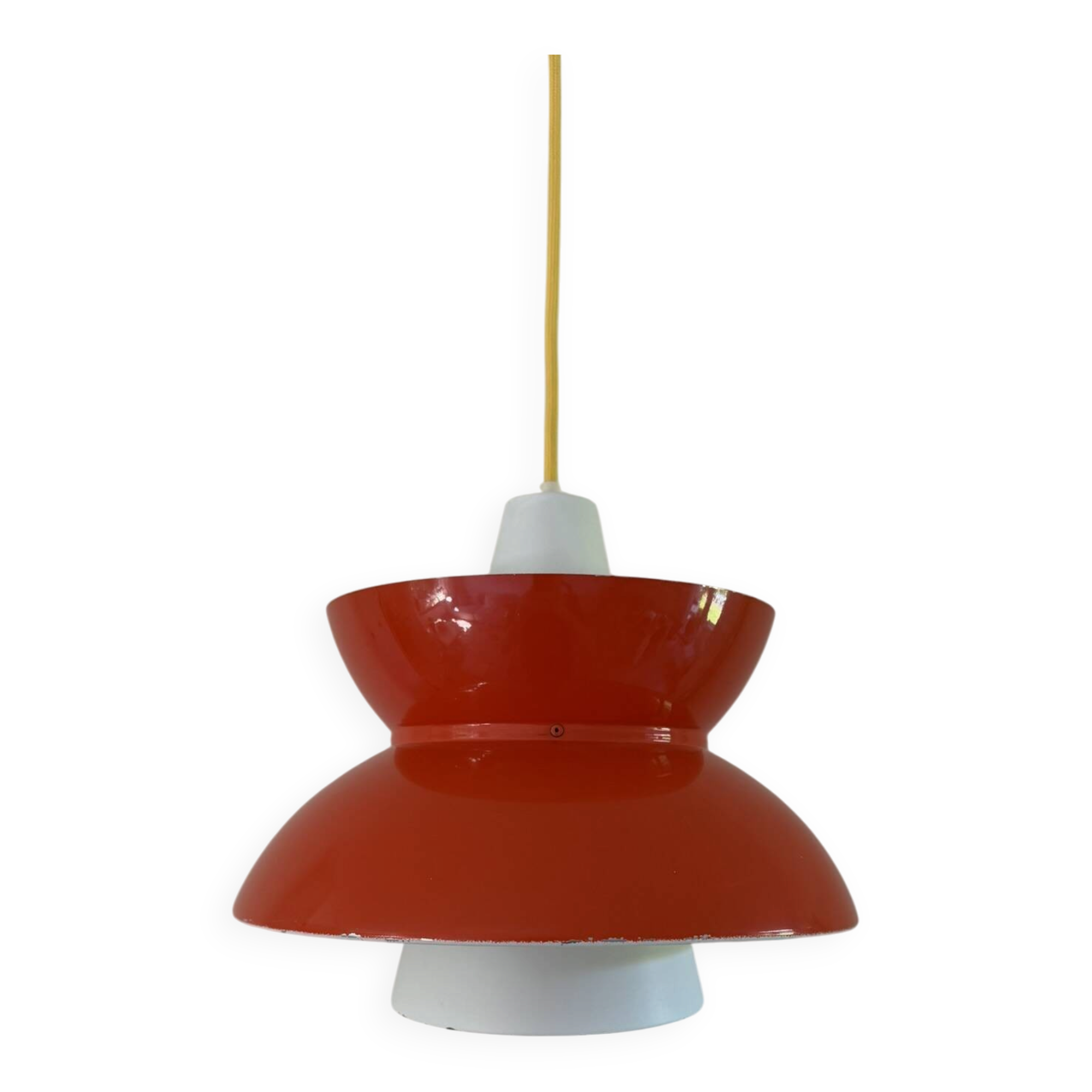 Vintage Louis Poulsen Doo-Wop Red Pendant Lamp
