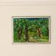 Swedish Original Mid-Century Oil On Board Painting" Clearing" by Stig Allan
