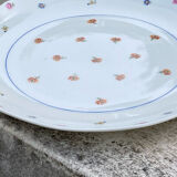 Plat petites fleurs en porcelaine de Limoges