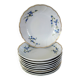 10 Bernardaud Limoges porcelain forget-me-not fruit dessert bowls