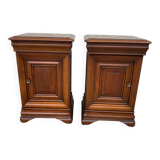 Pair of Louis Philippe style bedside tables