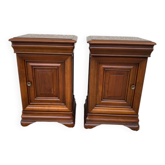 Pair of Louis Philippe style bedside tables