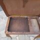 Antique inlaid opening side table