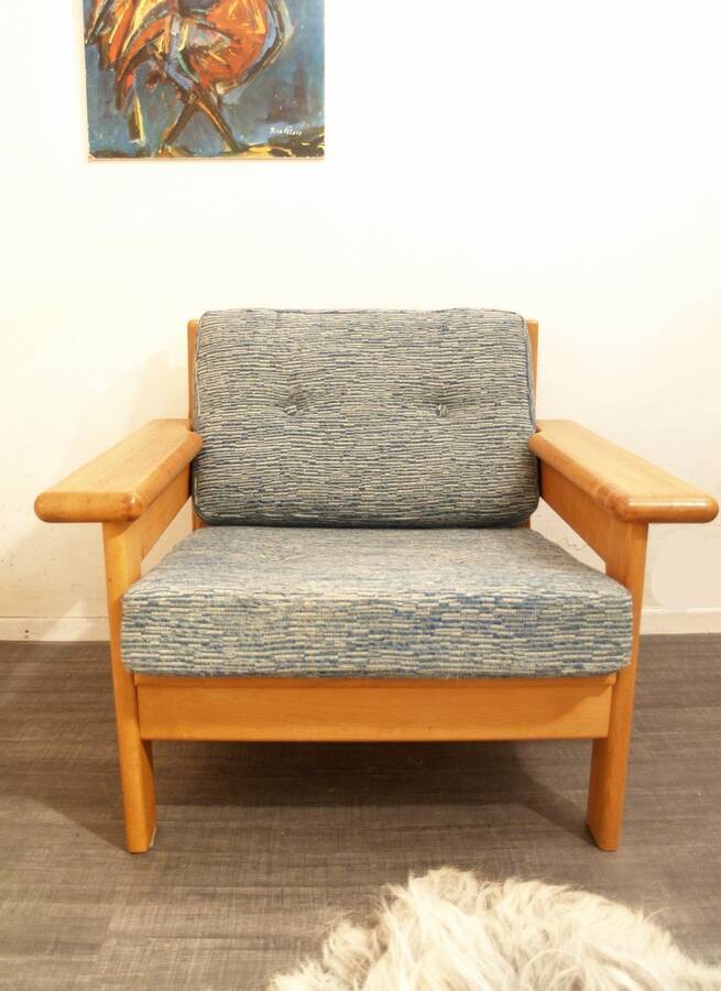 Danish vintage design arm chair in oak - Laboremus Viborg