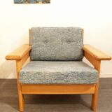 Fauteuil design danois vintage en chêne - Laboremus Viborg