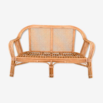 Rattan bench