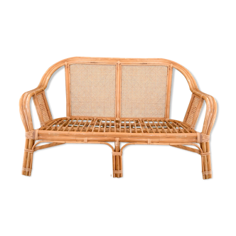 Rattan bench