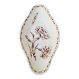 Ravier earthenware Luneville Carnation K&G