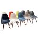 Set of 10 fibreglass & walnut DSW chairs, Charles & Ray Eames, Herman Miller, 60s-70s