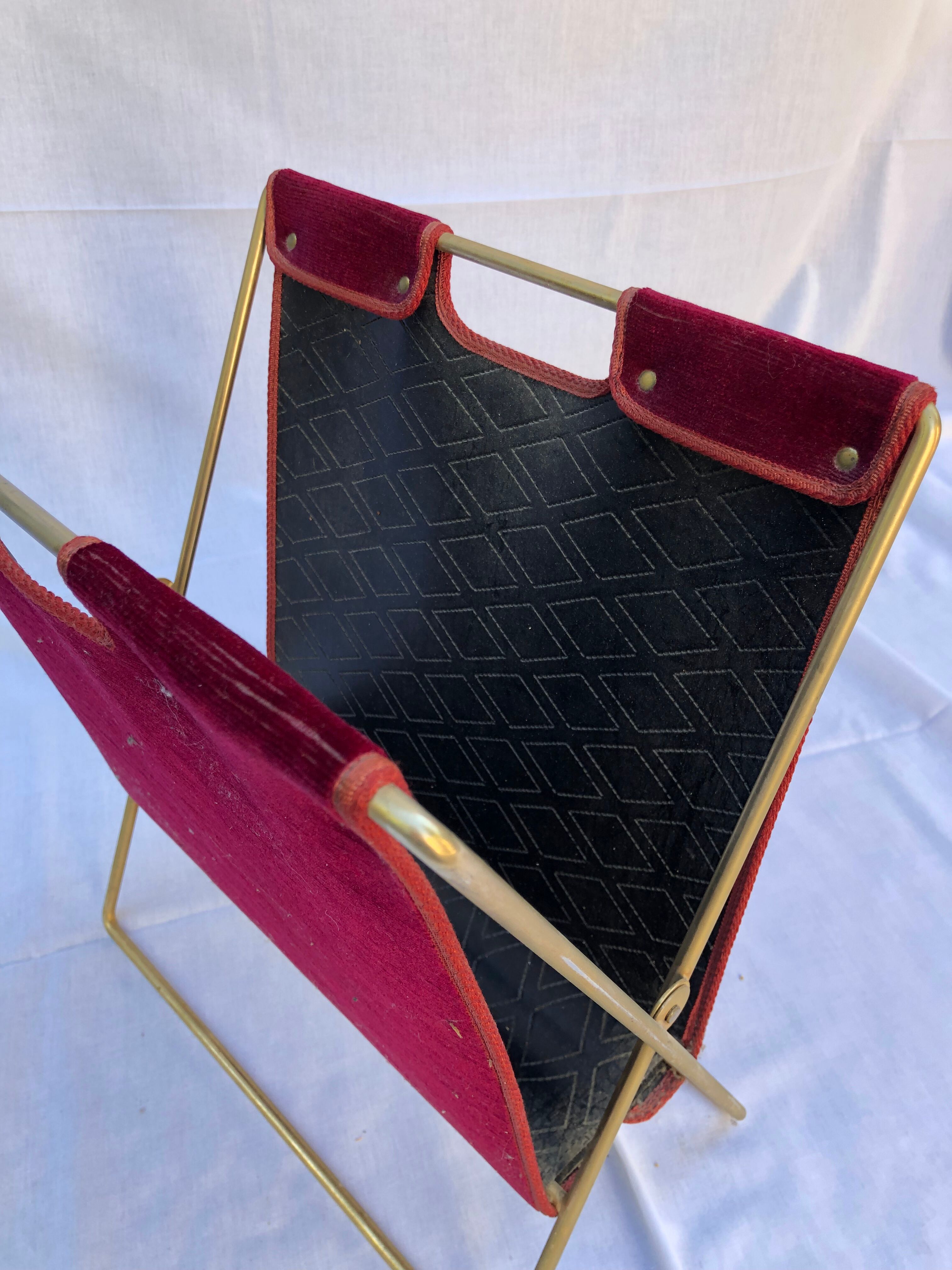 Review door in leather and velvet