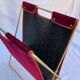 Review door in leather and velvet