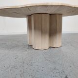 Travertine coffee table "cloud", 80s