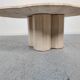 Table basse en travertin "nuage" , années 80
