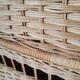 Wall shelf or to be placed in unique Japanese style rattan vintage pagoda