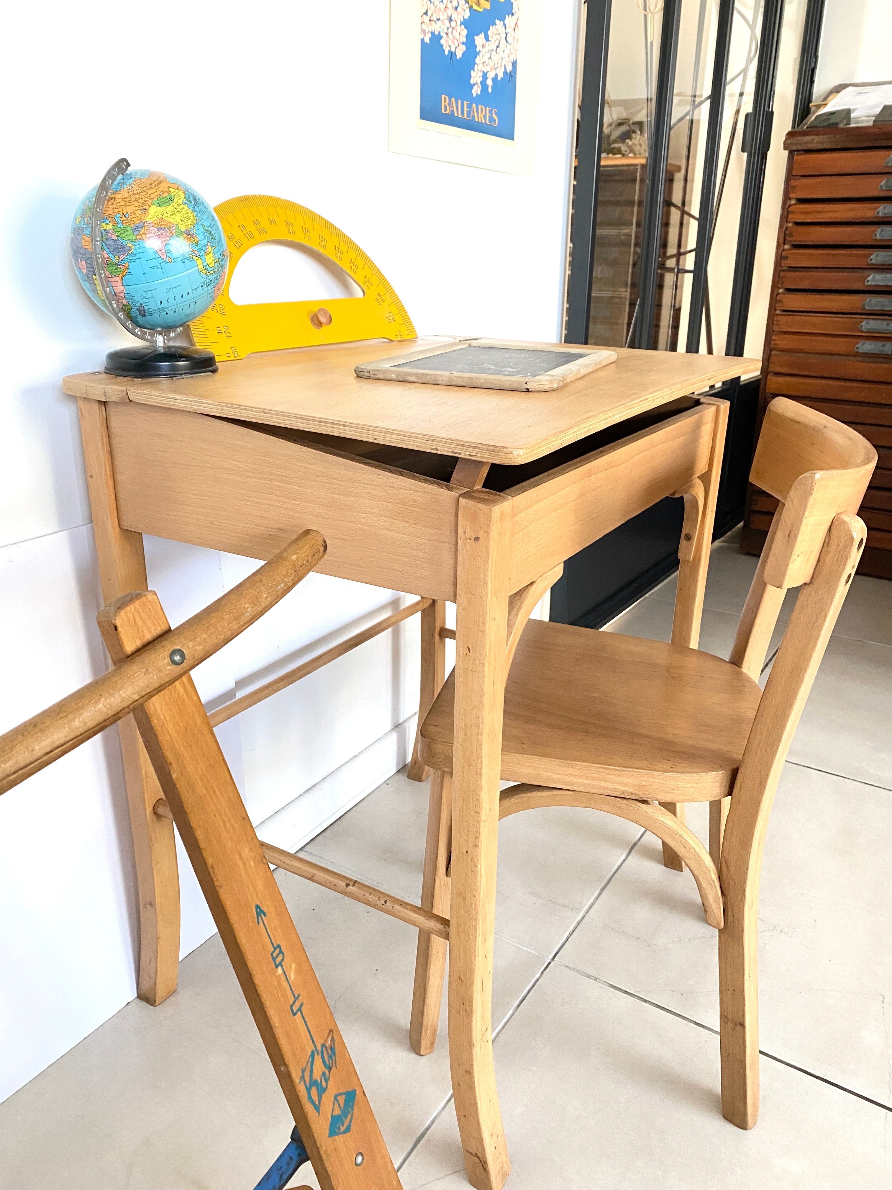 Baumann desk and children's chair set