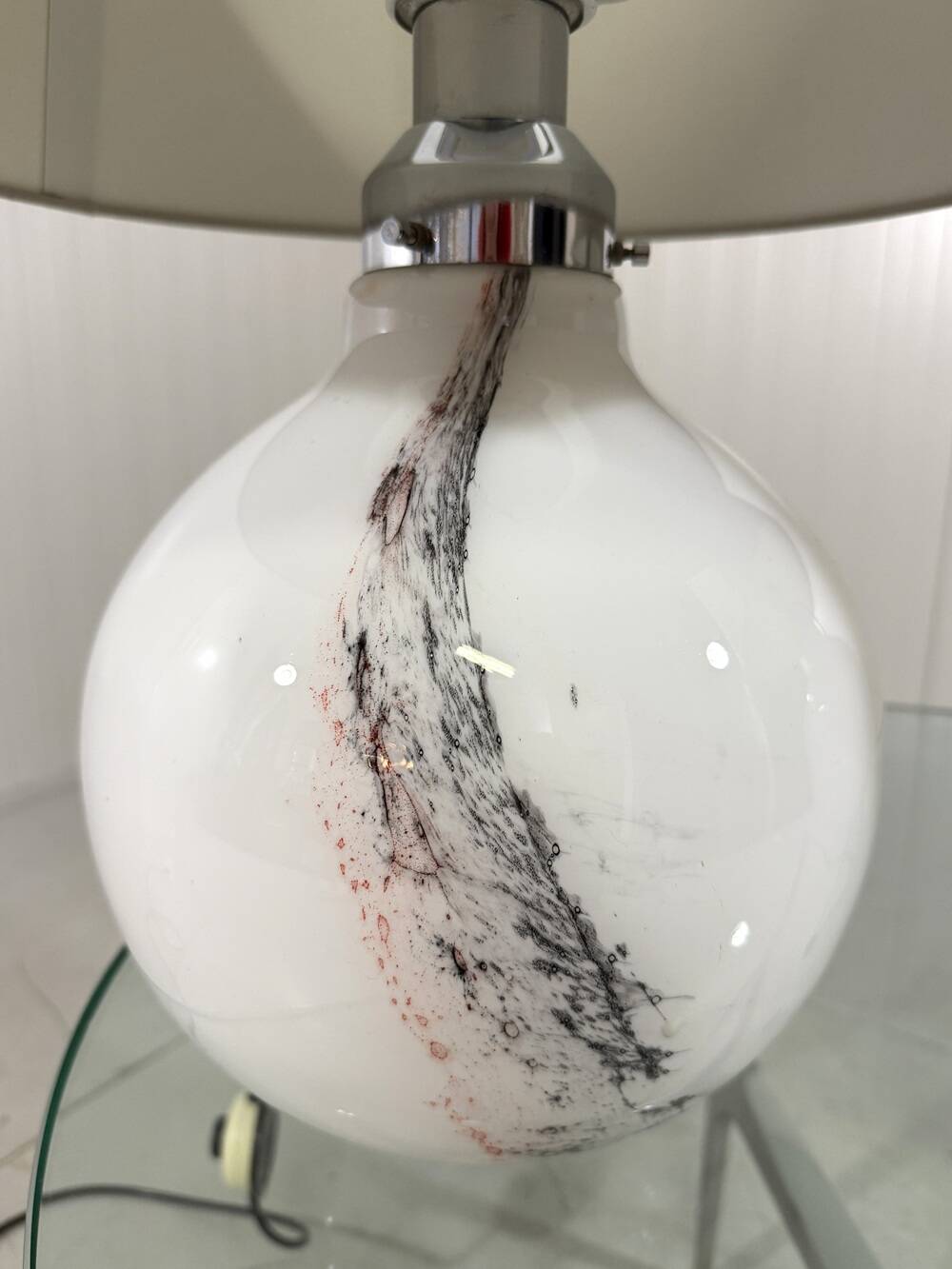 Peill & Putzler large glass table lamps 1970’s