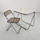 Platone white folding desk by Giancarlo Piretti for Anonima Castelli 1970