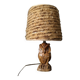 Lampe chouette hibou vintage abat-jour en laine fabrication artisanale