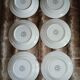 6 antique dessert plates "English Garden"