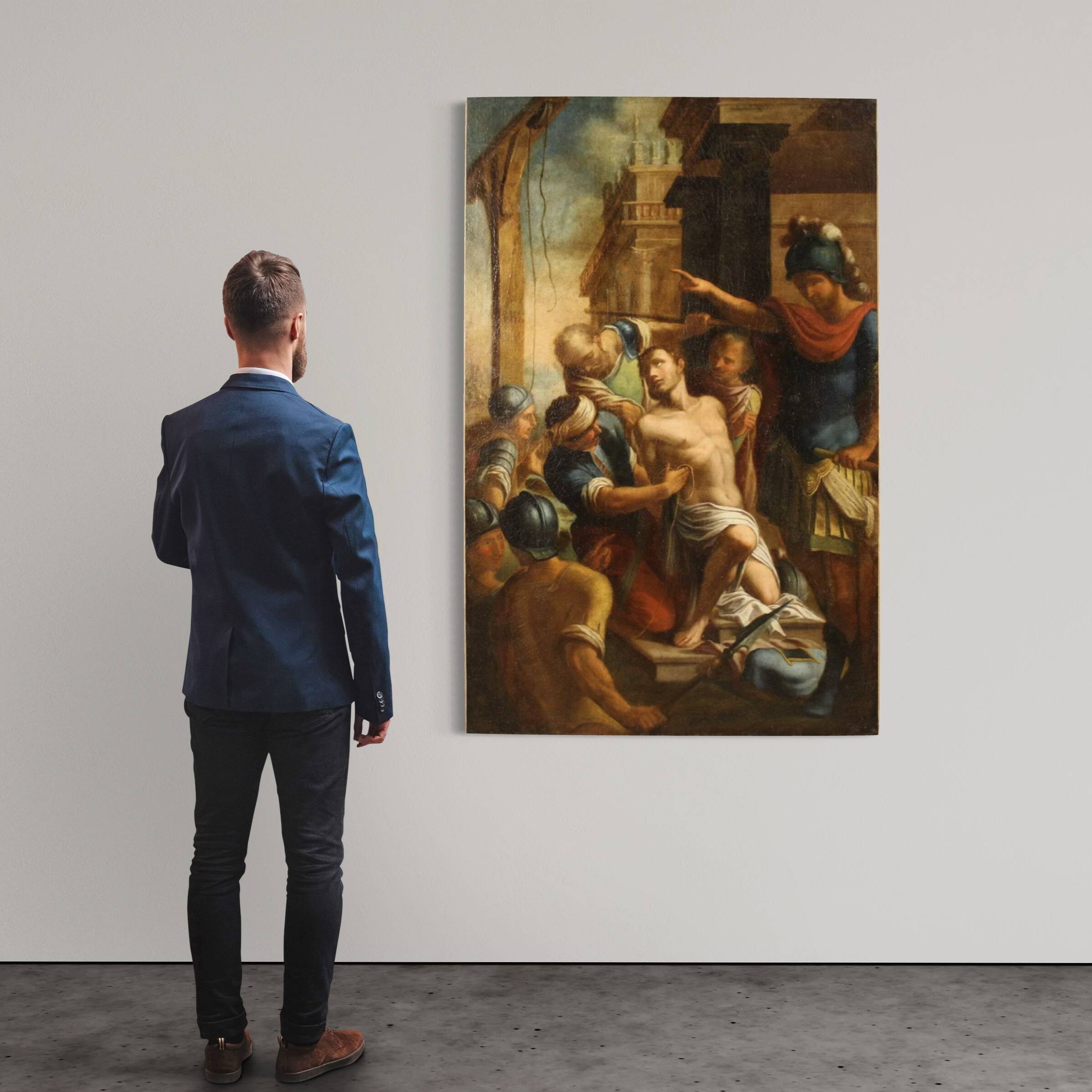 Great 17th century religious painting, Saint Sebastian