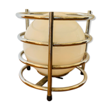 Chrome metal tripod lamp