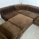 Old vintage modular sofa 6 elements of the 70s velvet / design