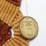 Vintage wall decoration, crochet and macramé