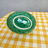 Green ceramic basket basketry Vallauris style Empty-pocket