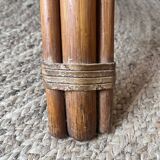 Vintage Rattan Tripod Coffee Table