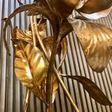 Gilded metal Florentine table or floor lamp by Hans Kögl, 1960s