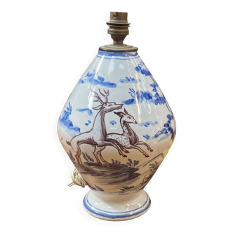 Earthenware lamp base from the early 20th century